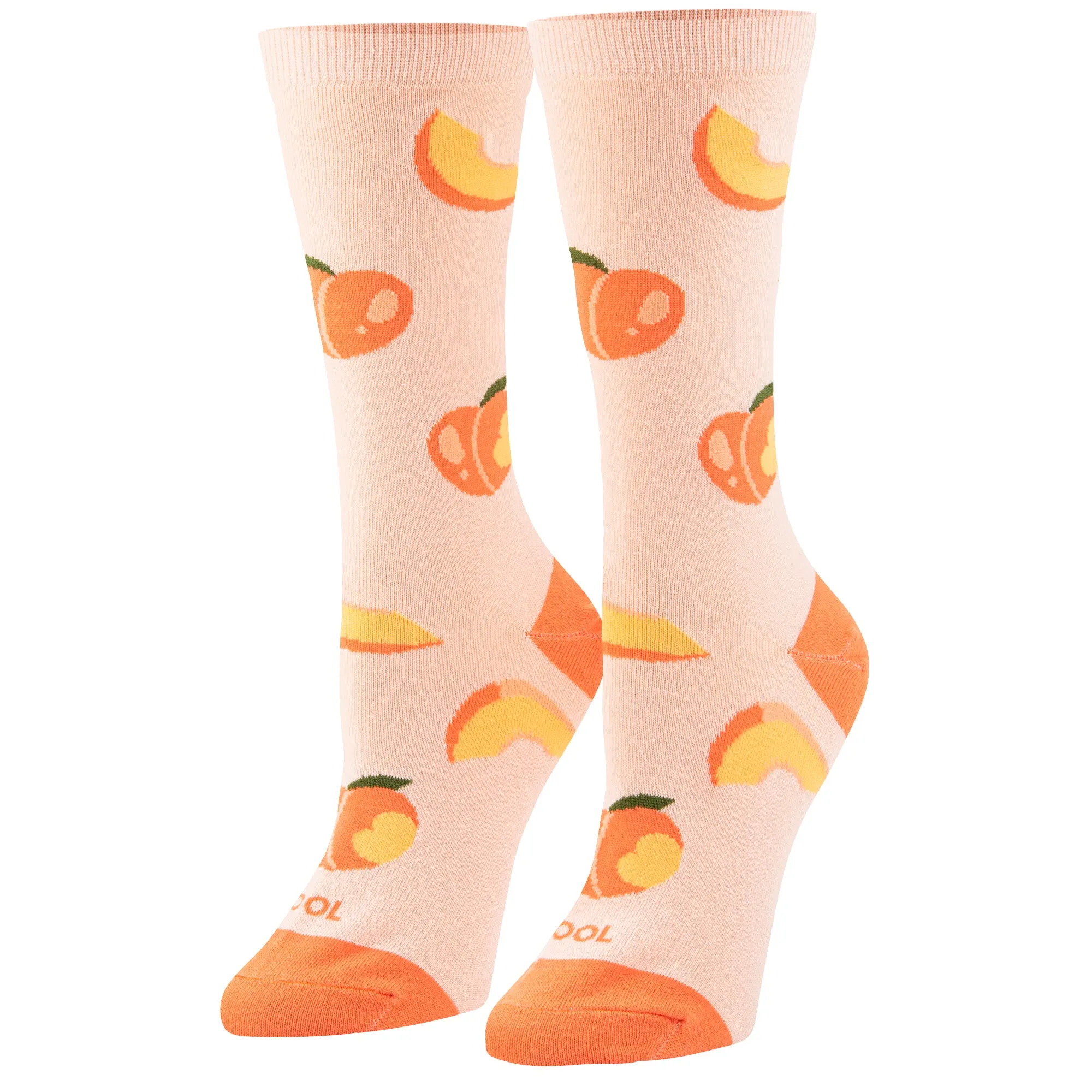 Peaches Women's Crew Socks sold by Odd Sox