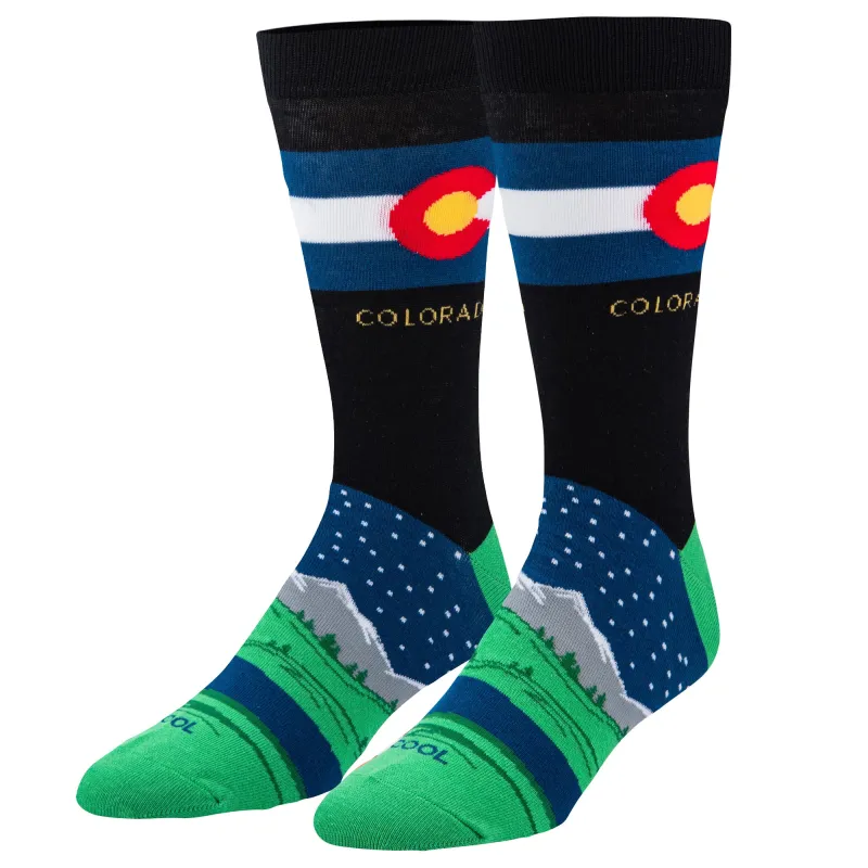 Colorado Men's Crew Socks sold by Odd Sox
