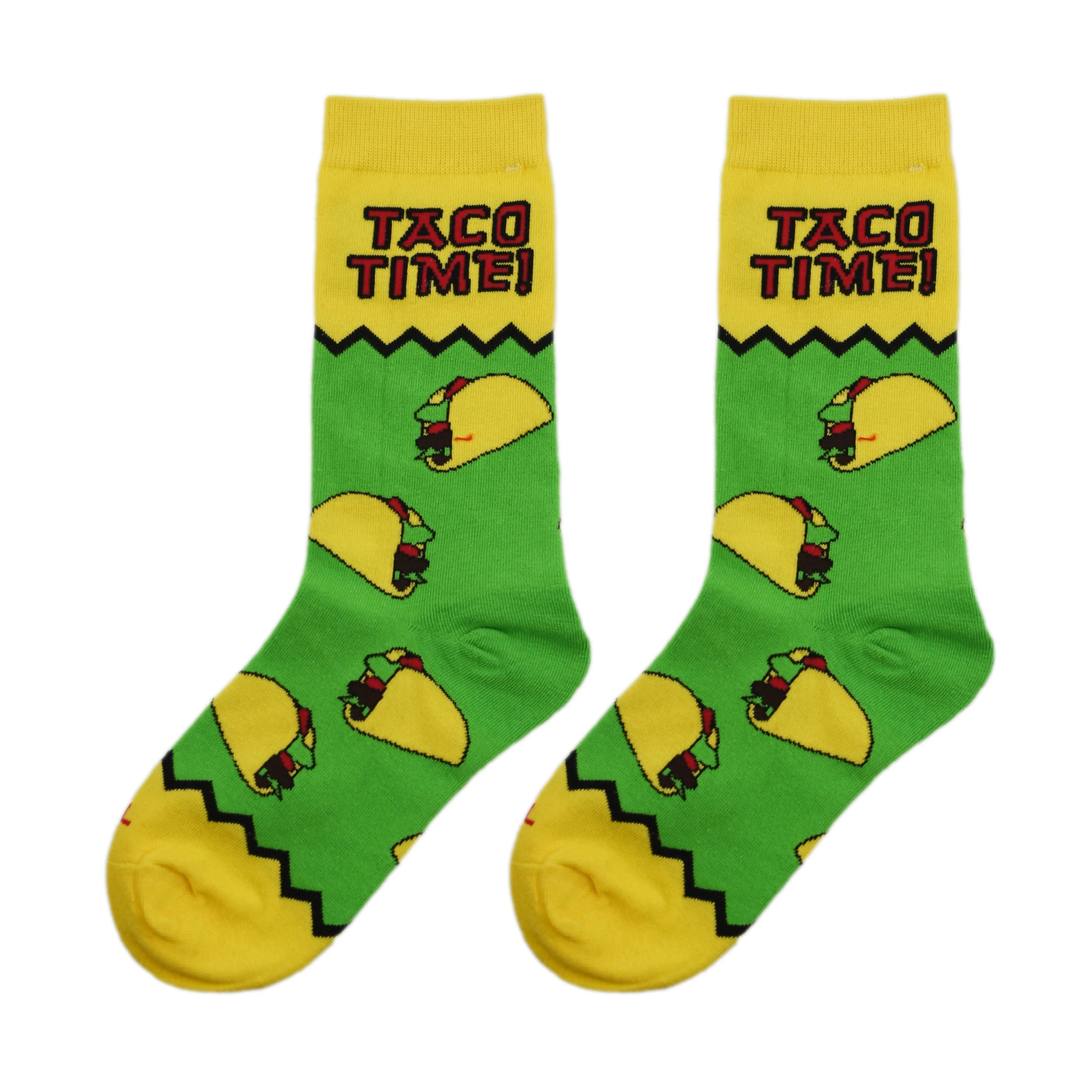 Taco Time Women's Crew Socks sold by Odd Sox product image thumbnail 3