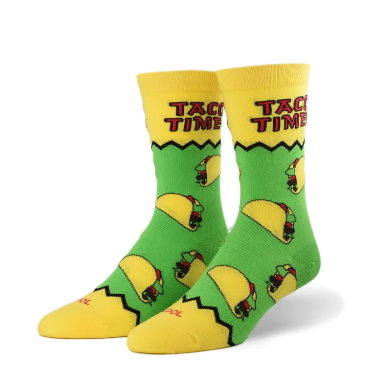 Taco Time Women's Crew Socks made by Odd Sox