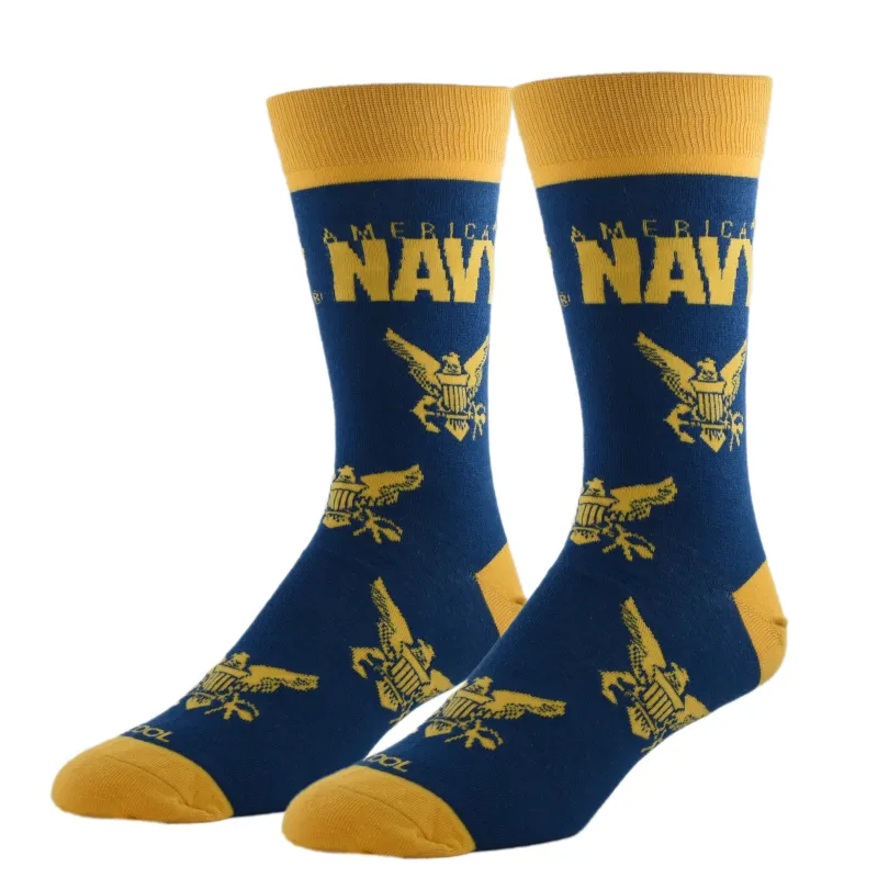 America's Navy Men's Crew Socks made by Odd Sox
