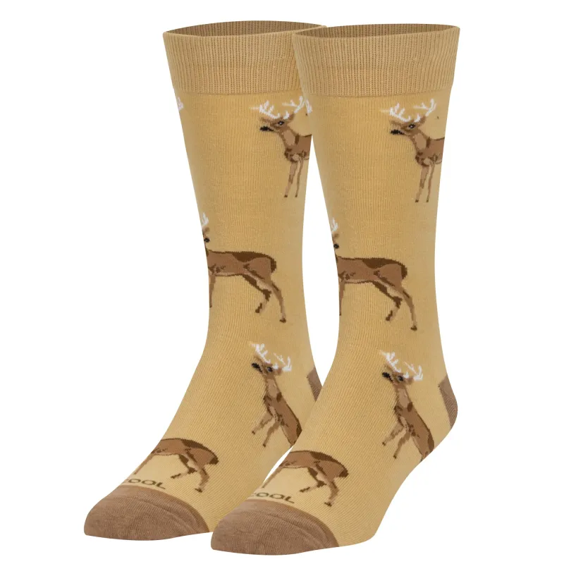 White Tail Buck Men's Crew Socks sold by Odd Sox