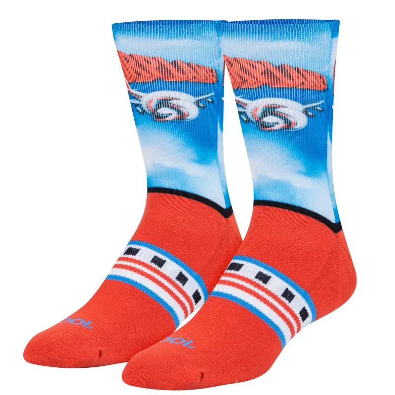 Airplane Men's Crew Socks made by Odd Sox