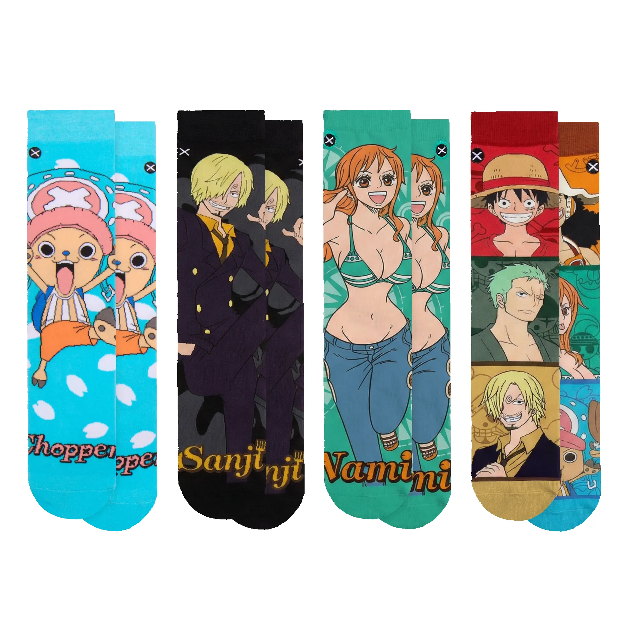One Piece Men's Crew Socks 8-Pack sold by Odd Sox product image thumbnail 3