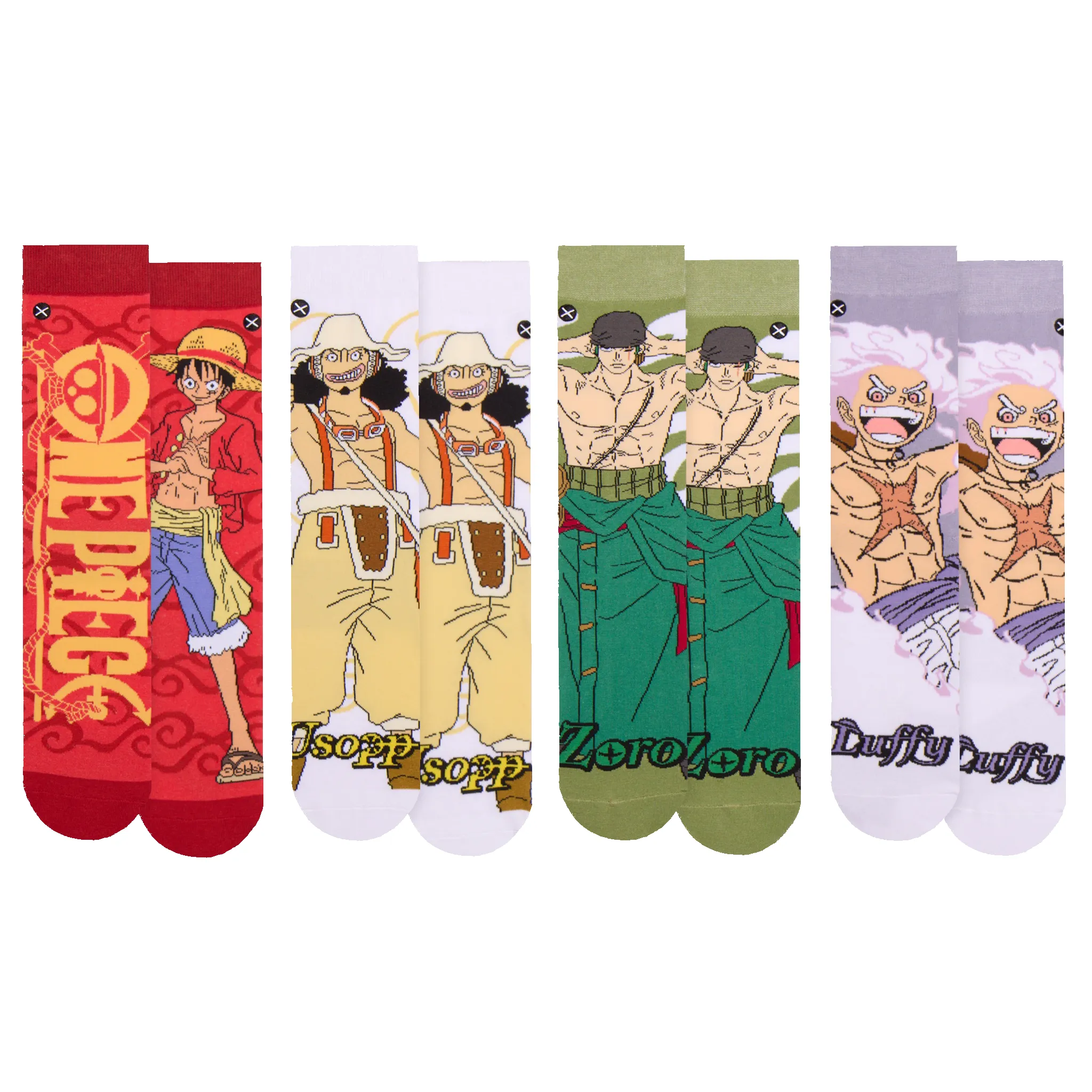 One Piece Men's Crew Socks 8-Pack sold by Odd Sox product image thumbnail 2