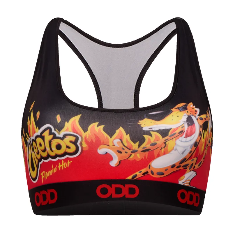 Flamin' Hot Flames Women's Sports Bra sold by Odd Sox