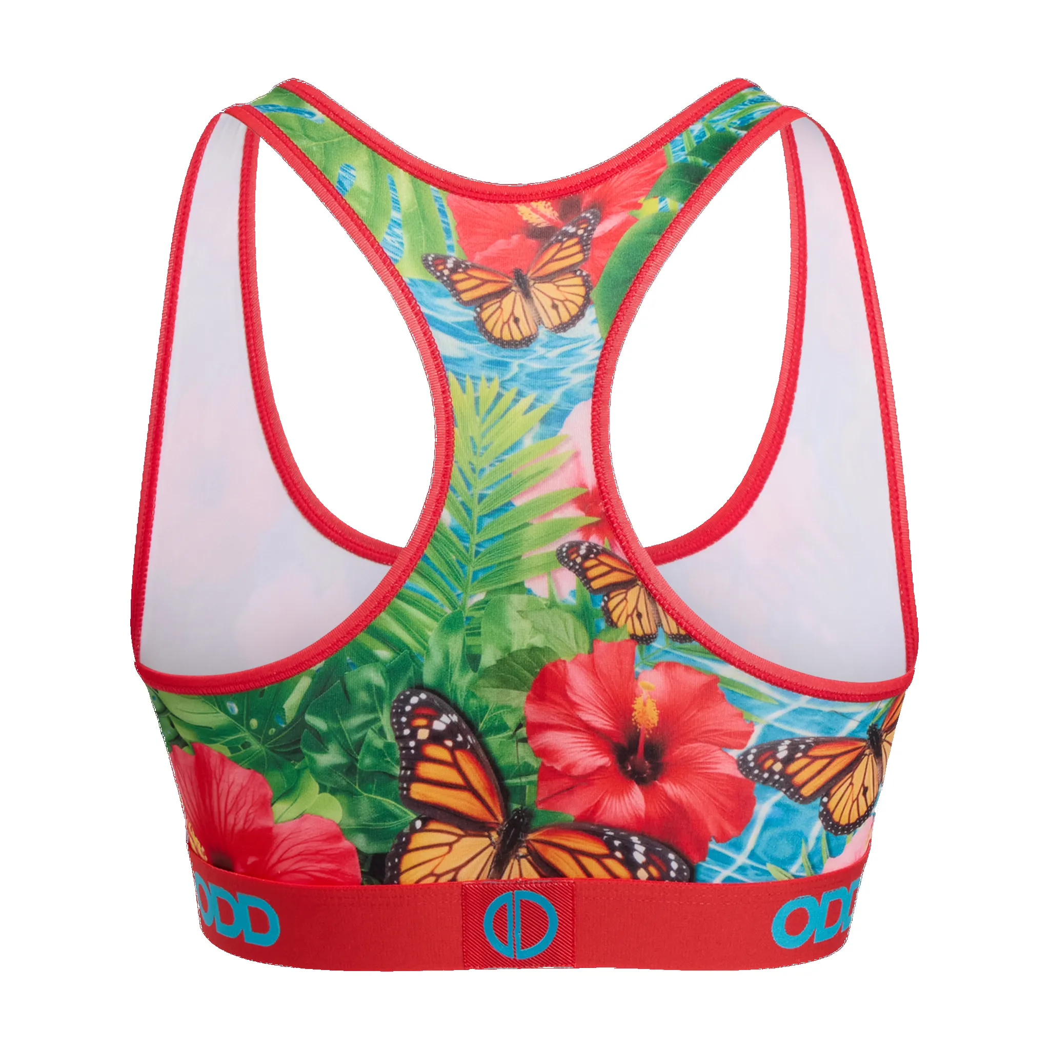 Tropic Blossoms Women's Sports Bra sold by Odd Sox product image thumbnail 2
