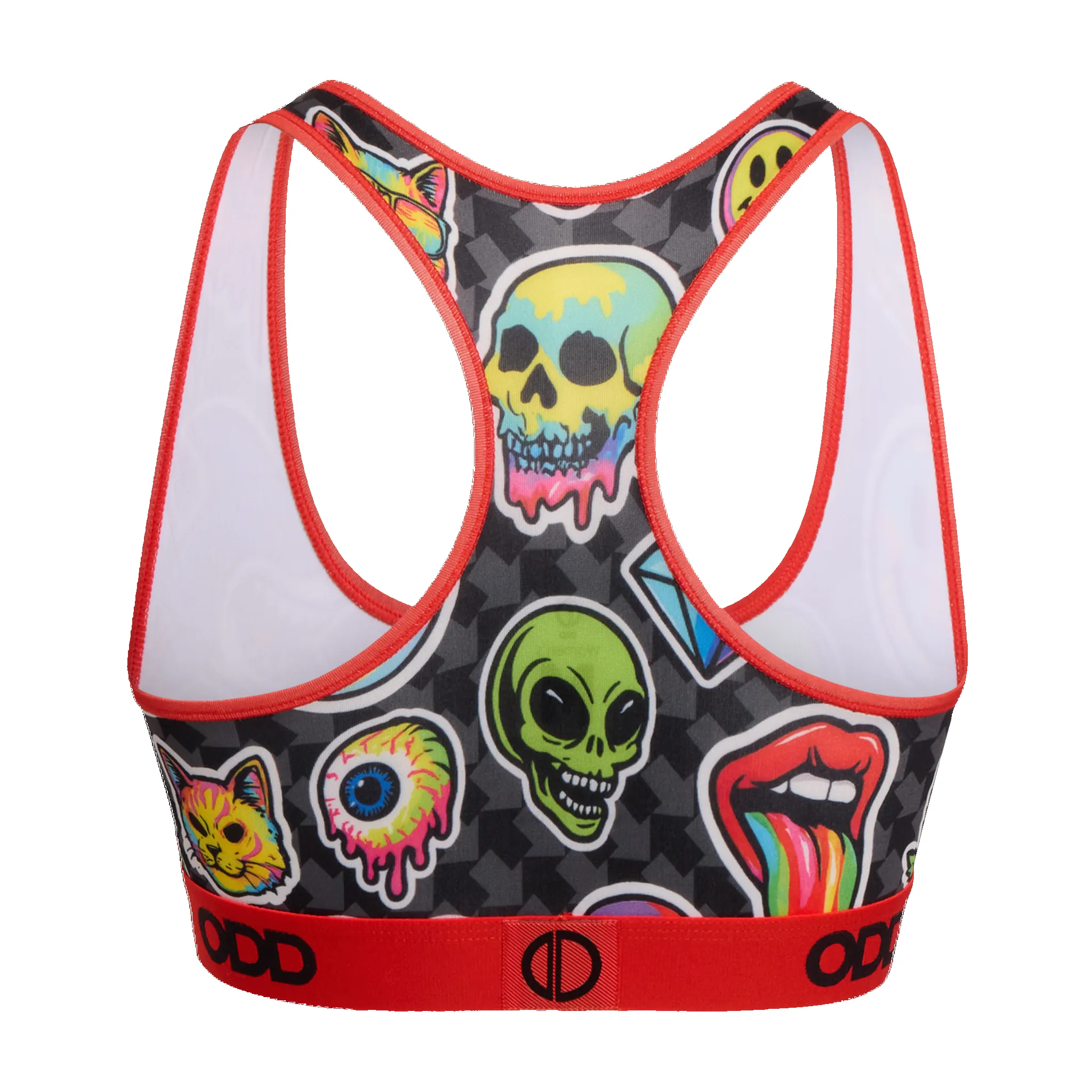 Trippy Stickers Women's Sports Bra sold by Odd Sox product image thumbnail 2