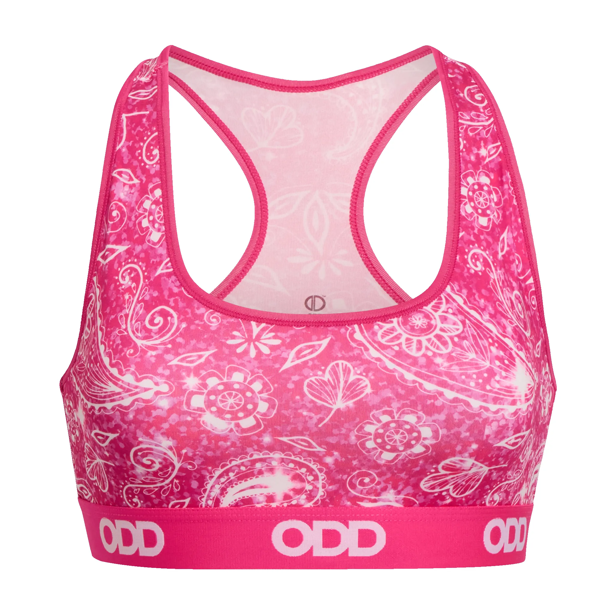 Bandana Glitter Women's Sports Bra sold by Odd Sox
