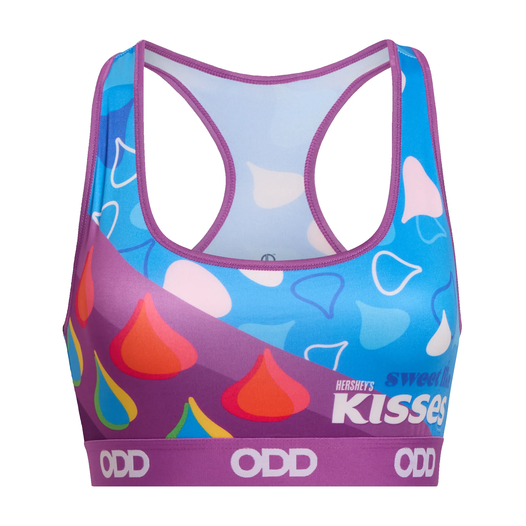 Colorful Hershey Kisses Women's Sports Bra sold by Odd Sox