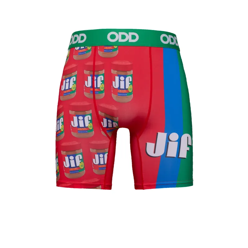 Jif Peanut Butter Split Men's Boxer Briefs made by Odd Sox
