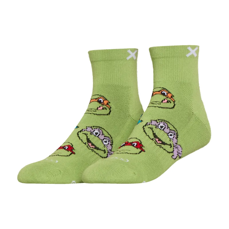 TMNT Classic Quarter Socks made by Odd Sox
