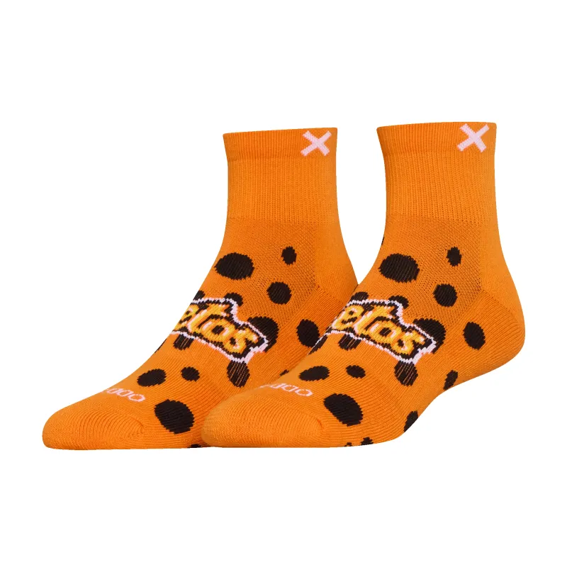 Cheetos Quarter Socks made by Odd Sox