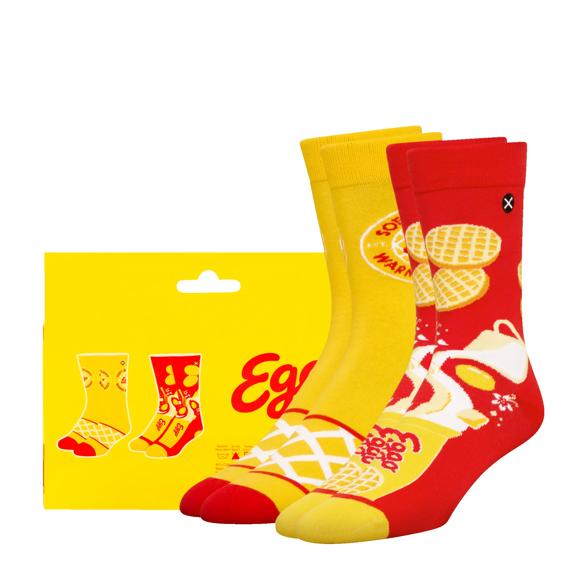ODDMART Eggo Crew Socks 2-Pack sold by Odd Sox product image thumbnail 2