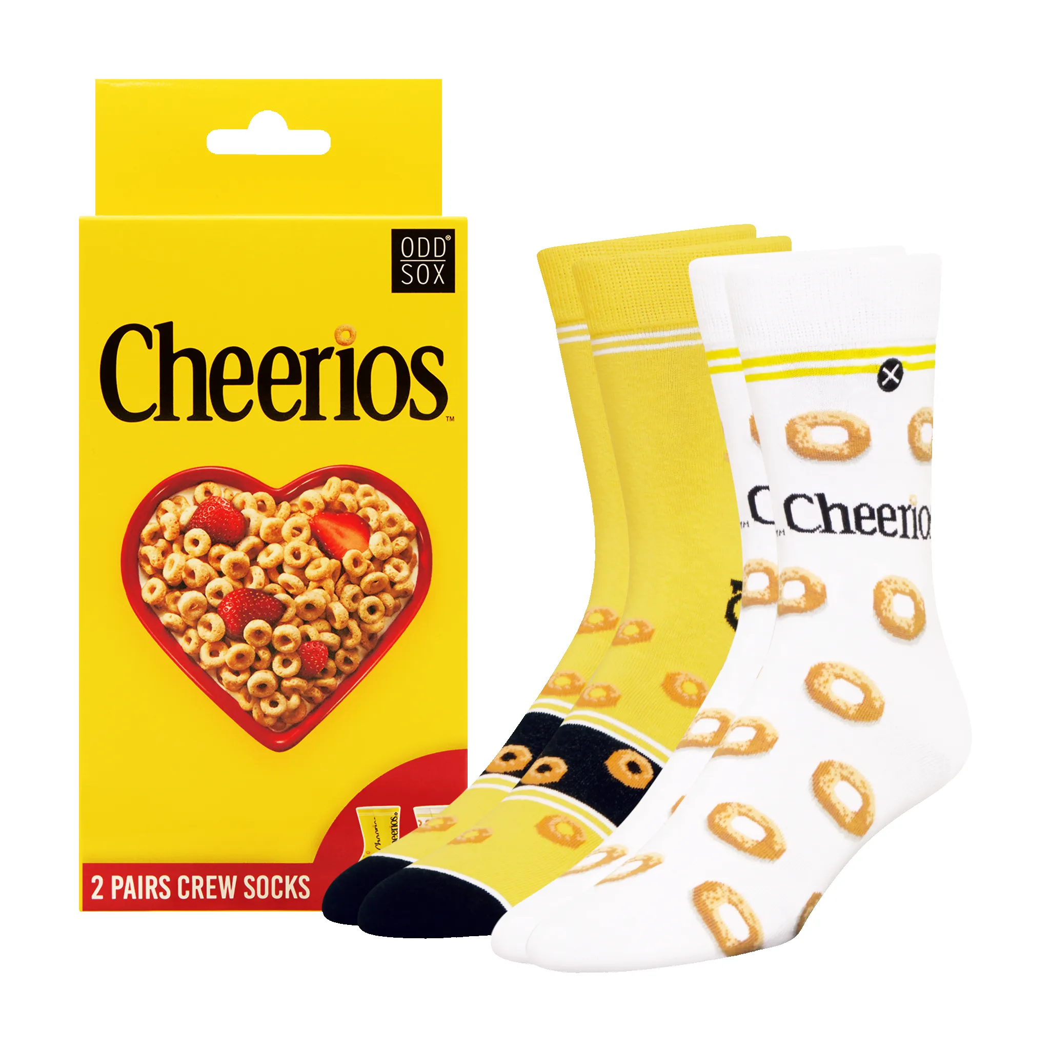 ODDMART Cheerios Crew Socks 2-Pack sold by Odd Sox