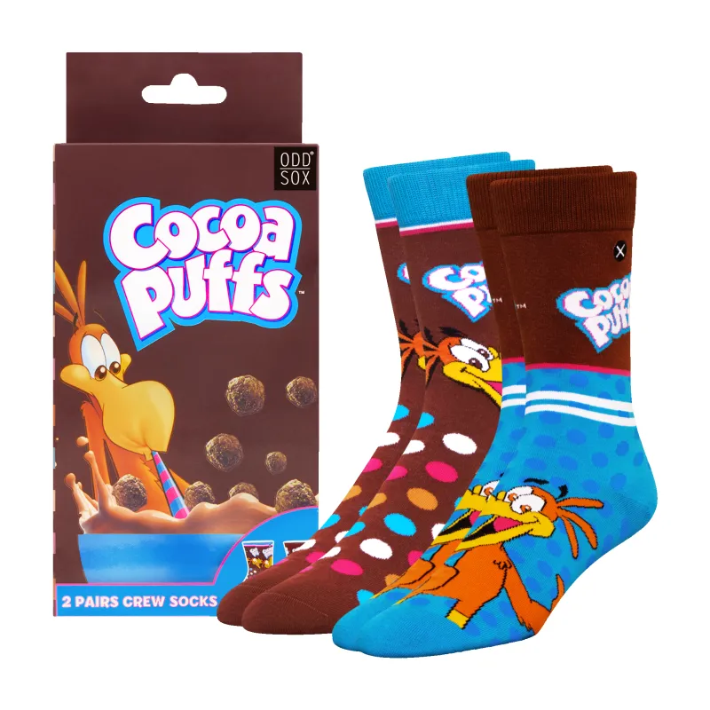 ODDMART Cocoa Puffs Crew Socks 2-Pack made by Odd Sox