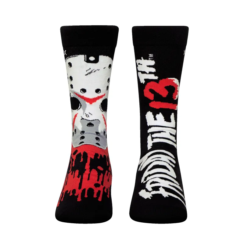 Friday The 13th Jason Split Crew Socks made by Odd Sox