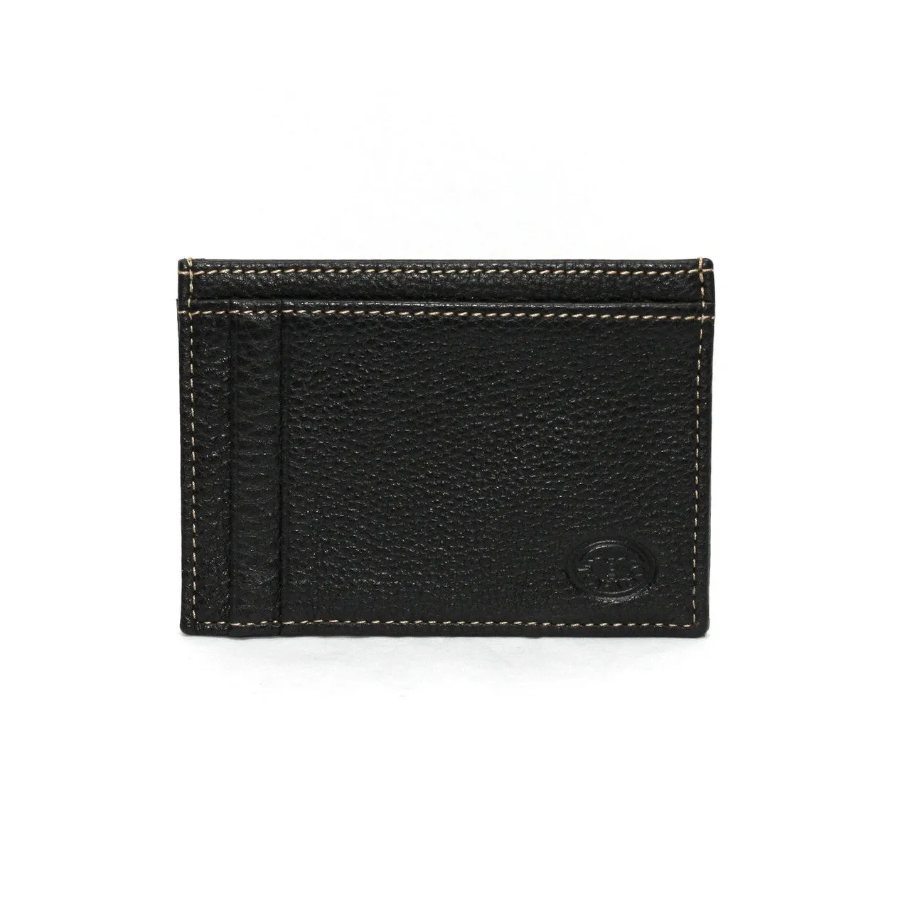 Torino Tumbled Glove Leather ID Card Case Black sold by Orleans Shoe Co.