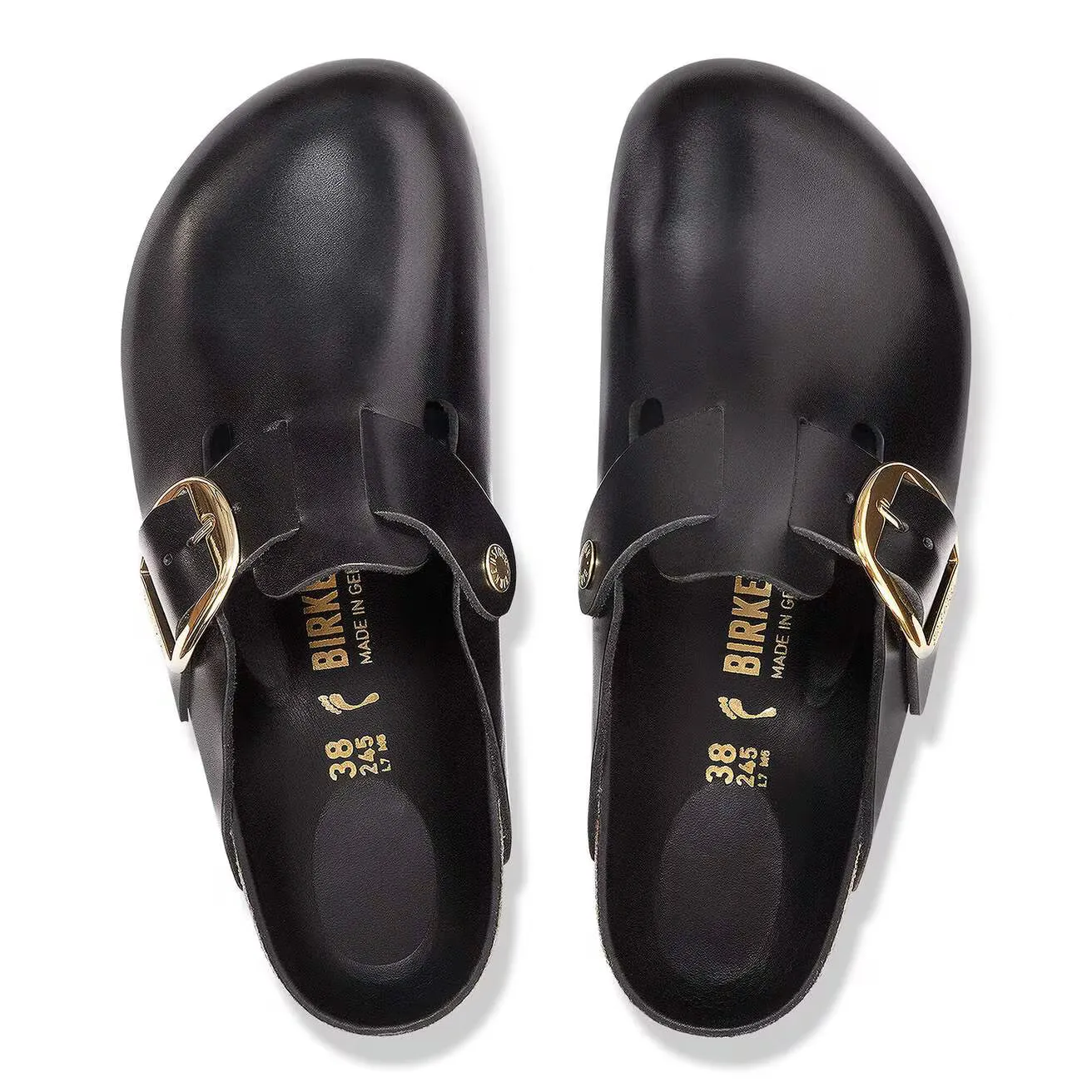 Birkenstock Boston Big Buckle Black Amalfi Leather 1030904 sold by Orleans Shoe Co. product image thumbnail 3