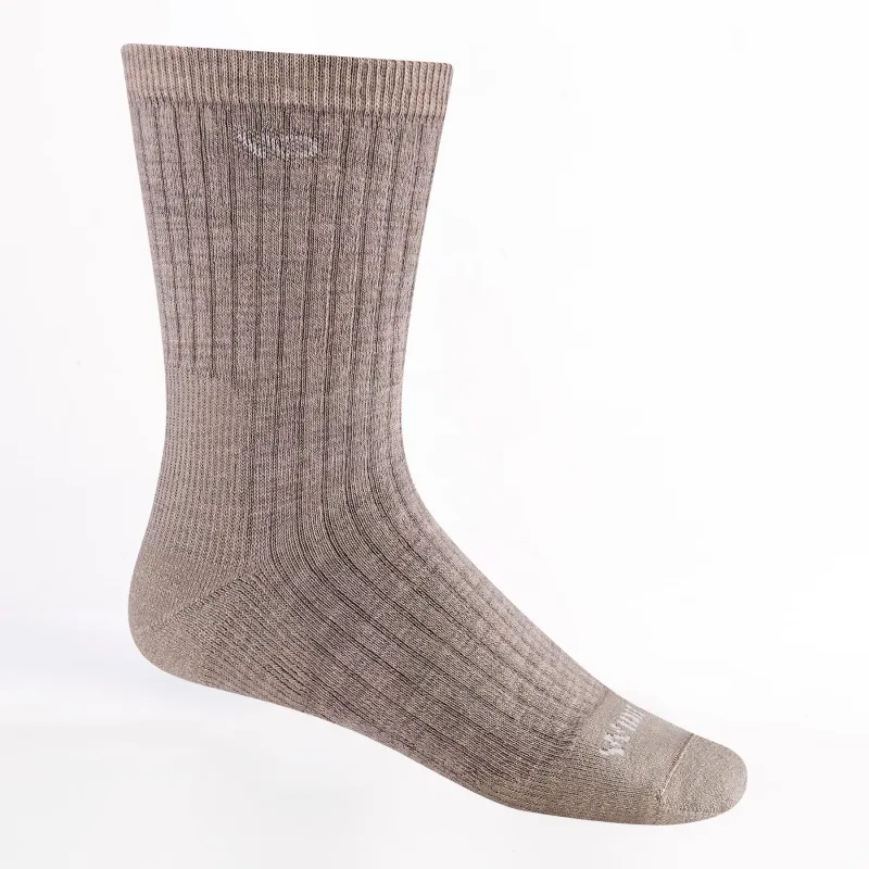 Wide Open Men's Solid Cushioned Micro Crew Socks Rye 9001 sold by Orleans Shoe Co.