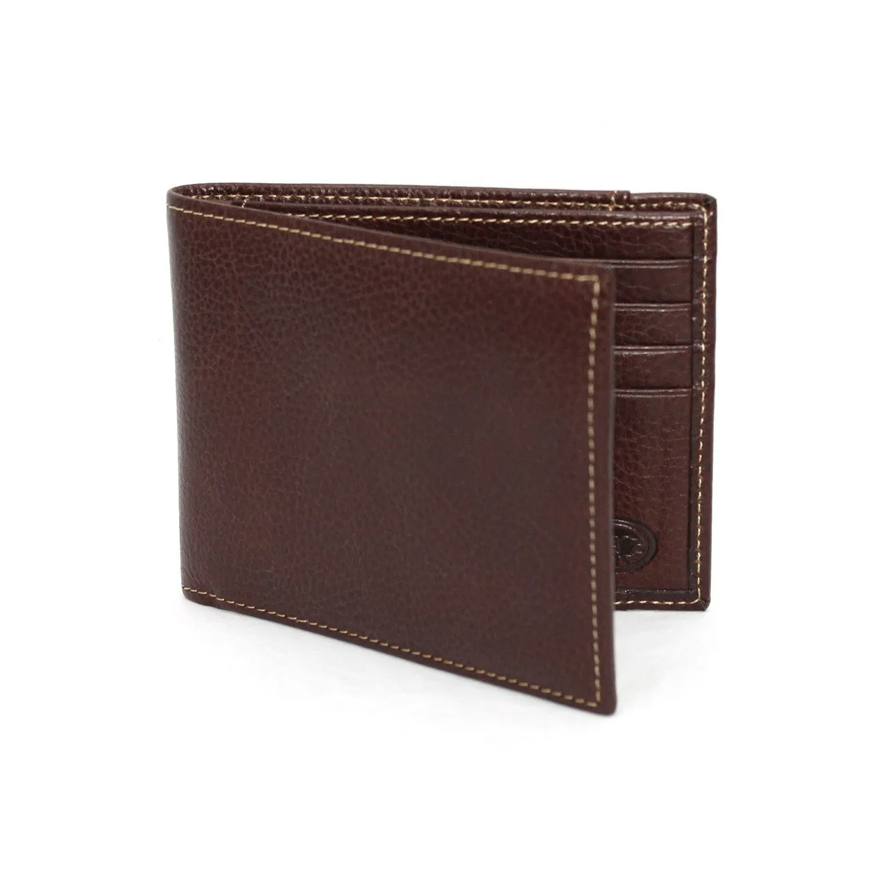 Torino Tumbled Glove Leather Billfold Wallet Brown sold by Orleans Shoe Co.