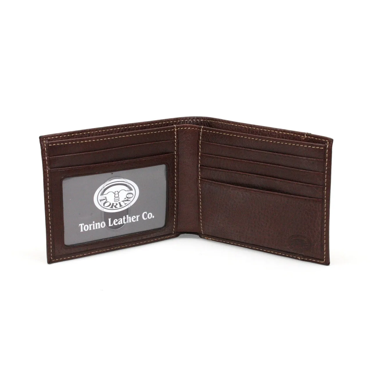Torino Tumbled Glove Leather Billfold Wallet Brown sold by Orleans Shoe Co. product image thumbnail 2