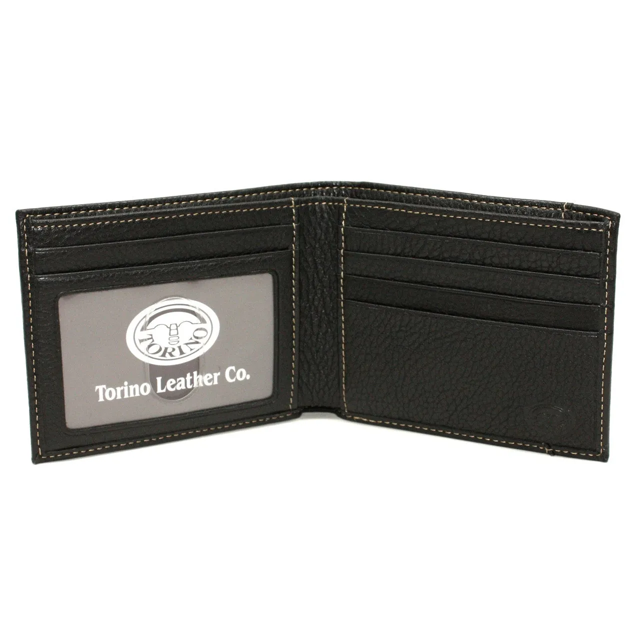 Torino Tumbled Glove Leather Billfold Wallet Black sold by Orleans Shoe Co. product image thumbnail 2