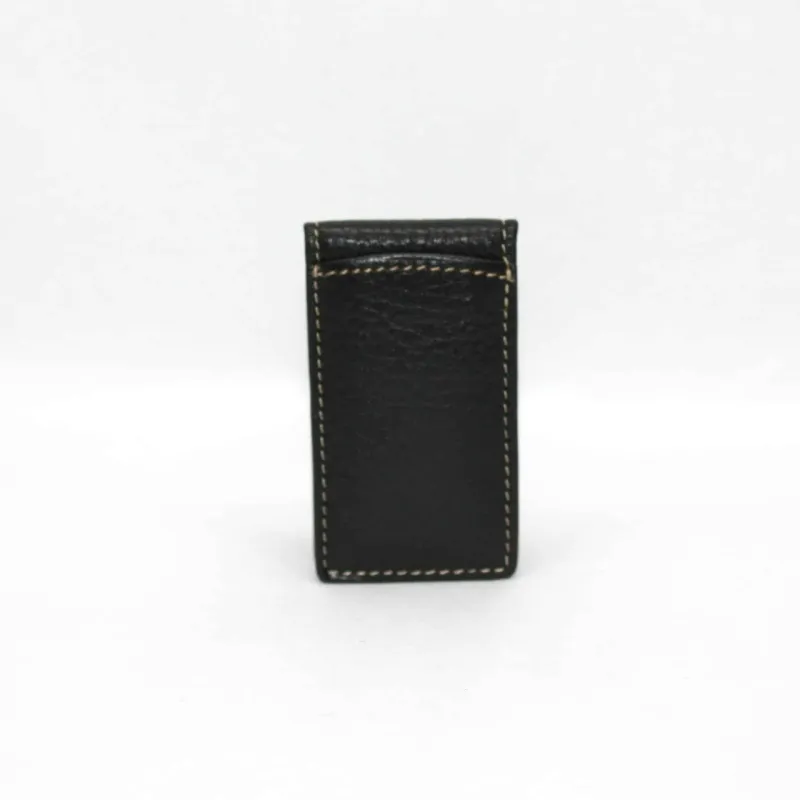 Torino Tumbled Glove Magnetic Money Clip Black sold by Orleans Shoe Co.