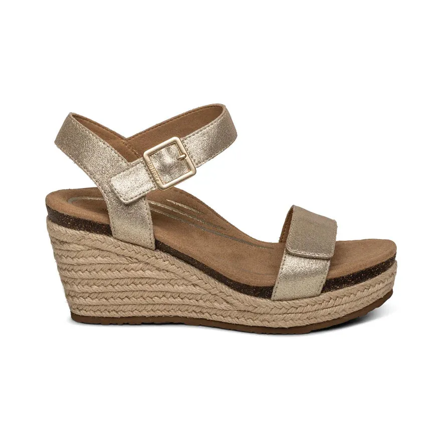 Aetrex Women's Sydney Champagne sold by Orleans Shoe Co.