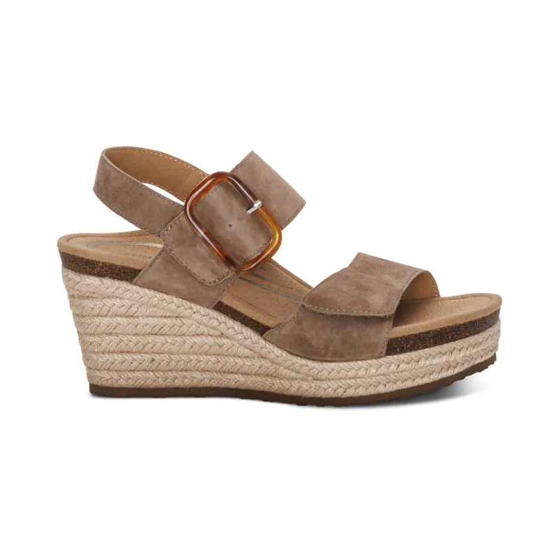 Aetrex Women's Ashley Taupe sold by Orleans Shoe Co.