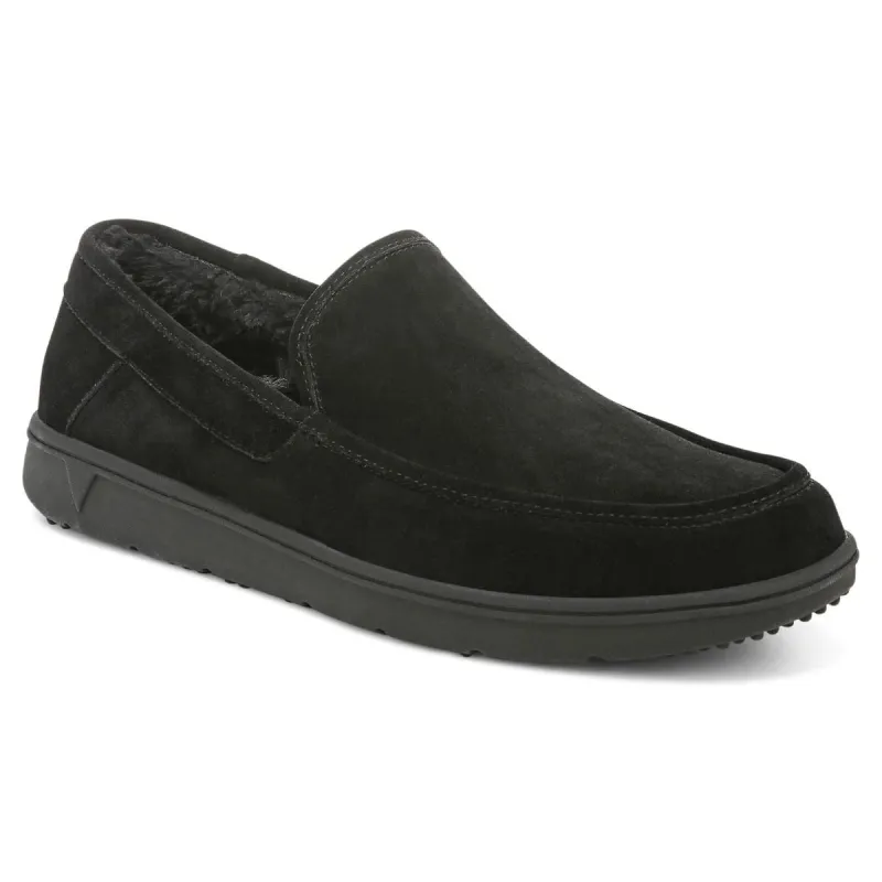 Vionic Men's Gustavo Black Suede sold by Orleans Shoe Co.
