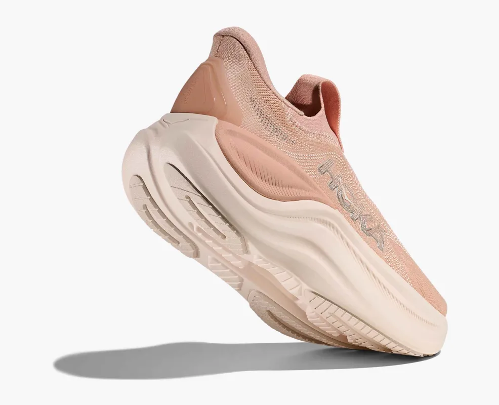 Hoka Women's Skyward Laceless Rose Latte Rose Cream sold by Orleans Shoe Co.