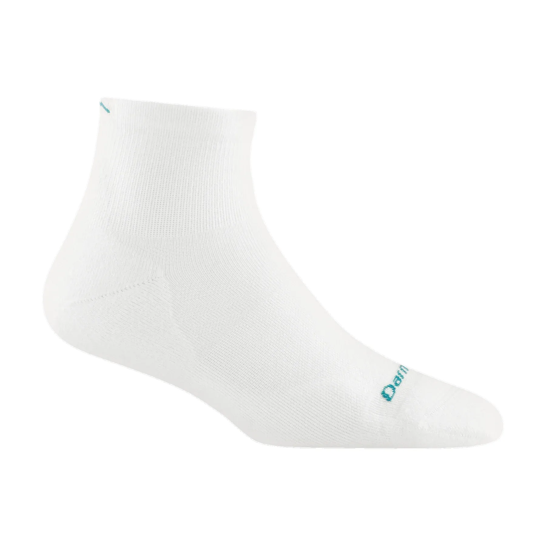 Darn Tough Women's Run Quarter Ultra Lightweight Running Sock White 1048 sold by Orleans Shoe Co.