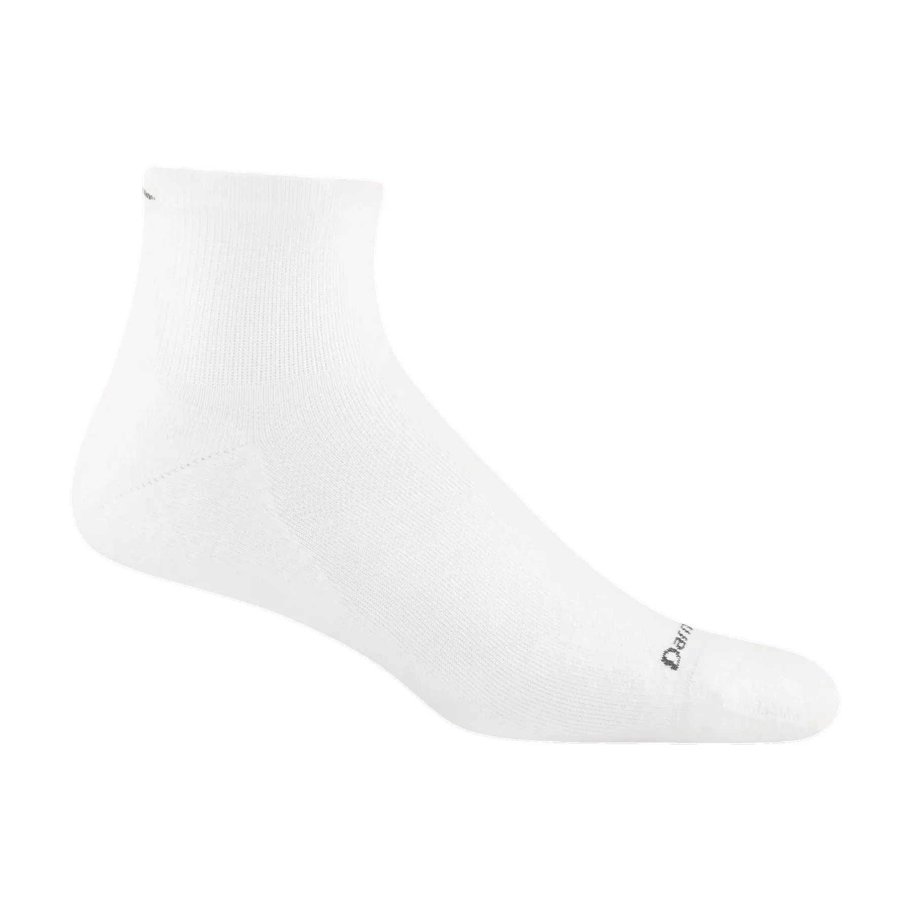 Darn Tough Vermont Men's Coolmax Run Quarter Ultra Lightweight Running Sock White 1055 sold by Orleans Shoe Co.