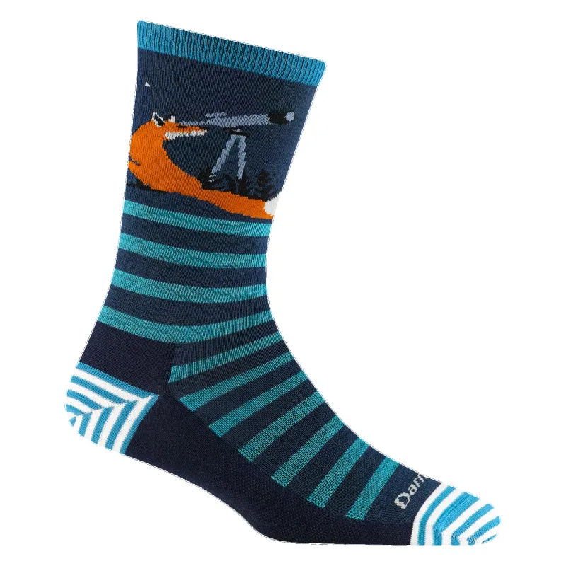 Darn Tough Vermont Women's Animal Haus Crew Lightweight Lifestyle Socks Eclipse 6037 sold by Orleans Shoe Co.