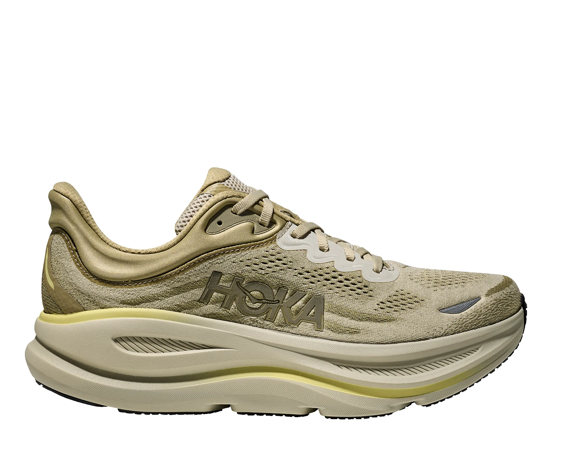 Hoka Men's Bondi 9 Grassland Oyster Mushroom sold by Orleans Shoe Co. product image thumbnail 3