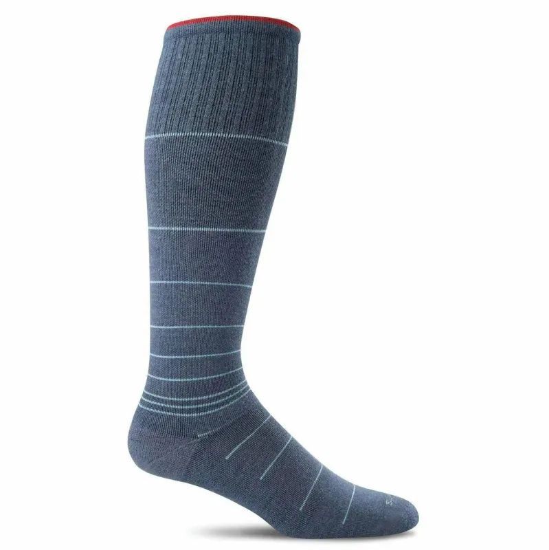 SockWell Men's Circulator Moderate Graduated Compression Socks Denim sold by Orleans Shoe Co.