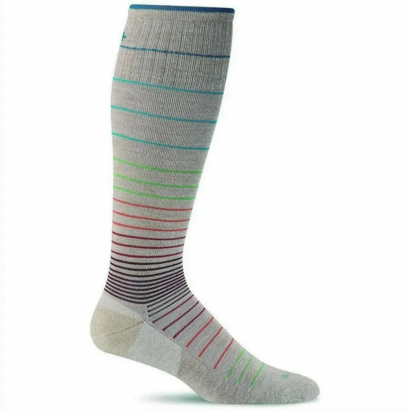 SockWell Women's Circulator Moderate Graduated Compression Socks Barley made by Orleans Shoe Co.