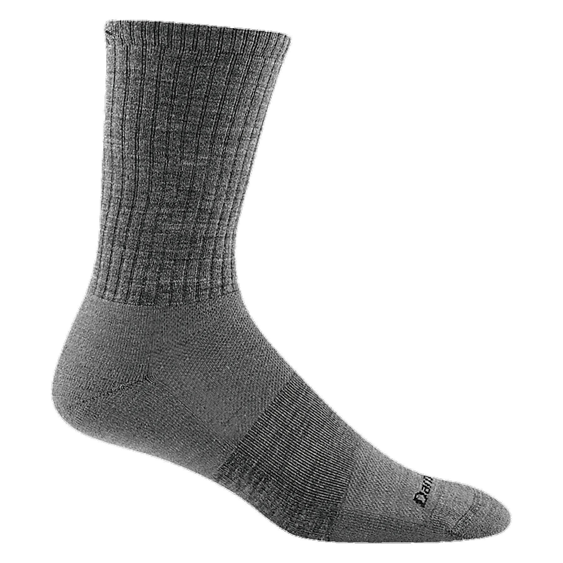 Darn Tough Vermont The Standard Crew Lightweight Lifestyle Sock Charcoal 1680 sold by Orleans Shoe Co.