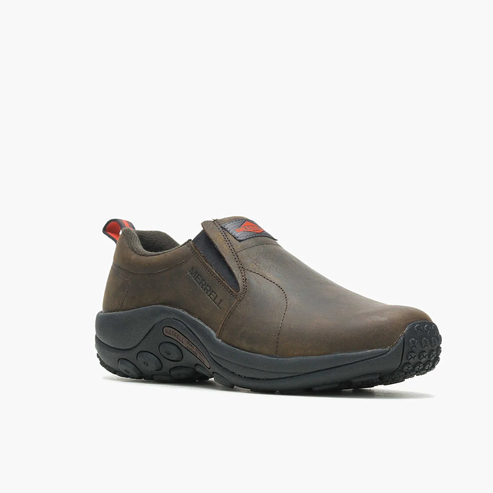 Merrell Men's Jungle Moc Leather Slip Resistant Work Shoe Espresso sold by Orleans Shoe Co.
