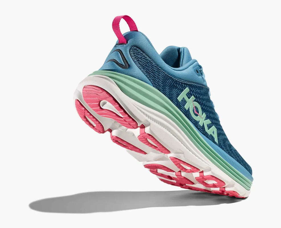 Hoka Women's Gaviota 5 Alpine Blue Jadeite sold by Orleans Shoe Co.