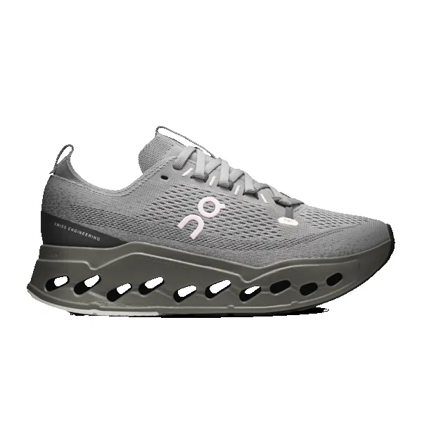 On Women's Cloudsurfer Max Alloy Asphalt sold by Orleans Shoe Co.