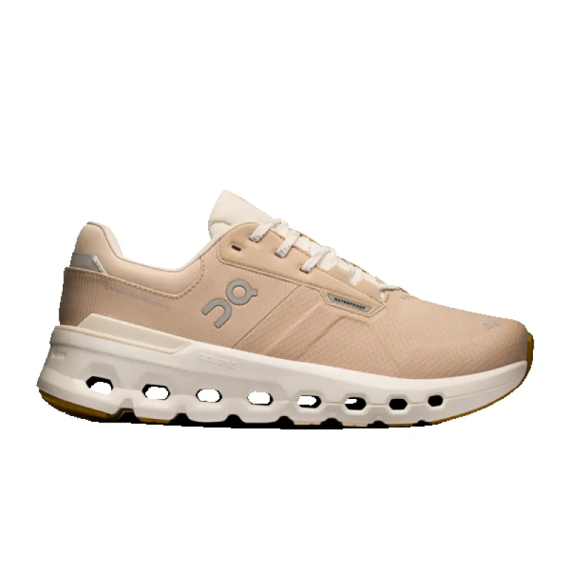 On Women's Cloudrunner 2 Waterproof Sand Dew sold by Orleans Shoe Co.