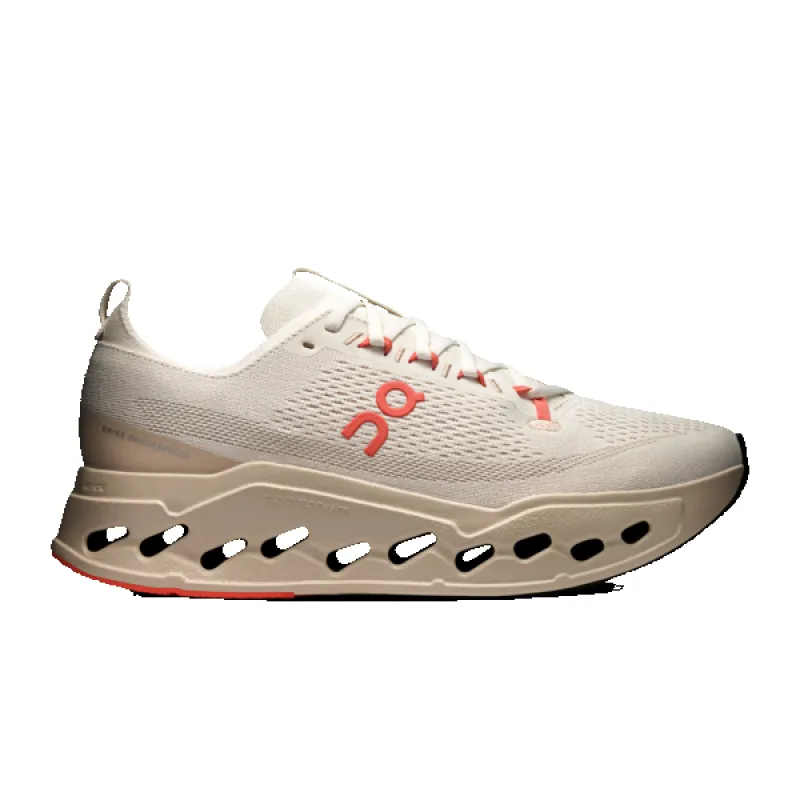 On Women's Cloudsurfer Max Ivory Salmon sold by Orleans Shoe Co.