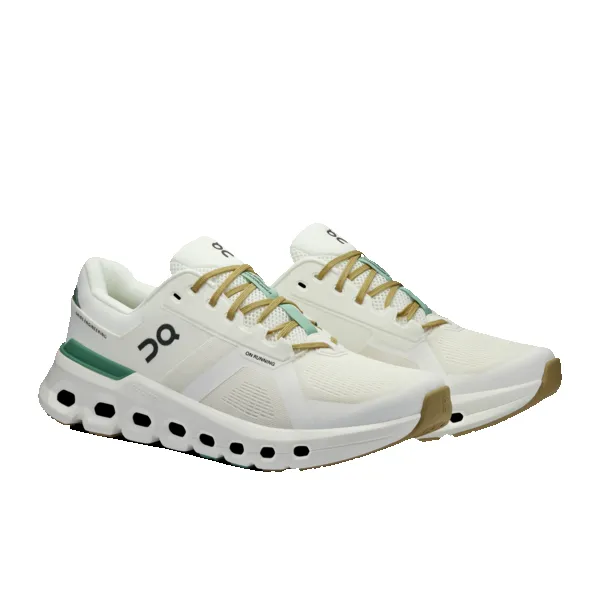 On Men's Cloudrunner 2 White Green sold by Orleans Shoe Co. product image thumbnail 2