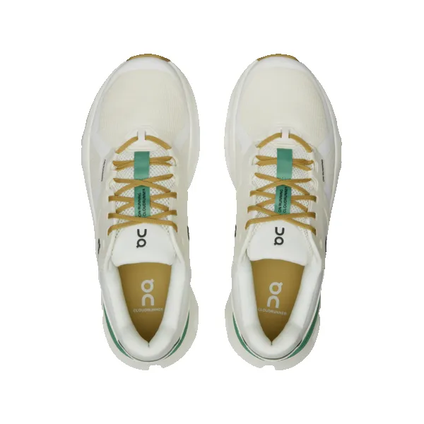 On Men's Cloudrunner 2 White Green sold by Orleans Shoe Co. product image thumbnail 4