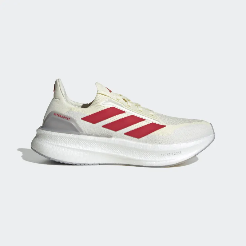 Adidas Men's Ultraboost 5X Off White Better Scarlet Crystal White JS1928 sold by Orleans Shoe Co.