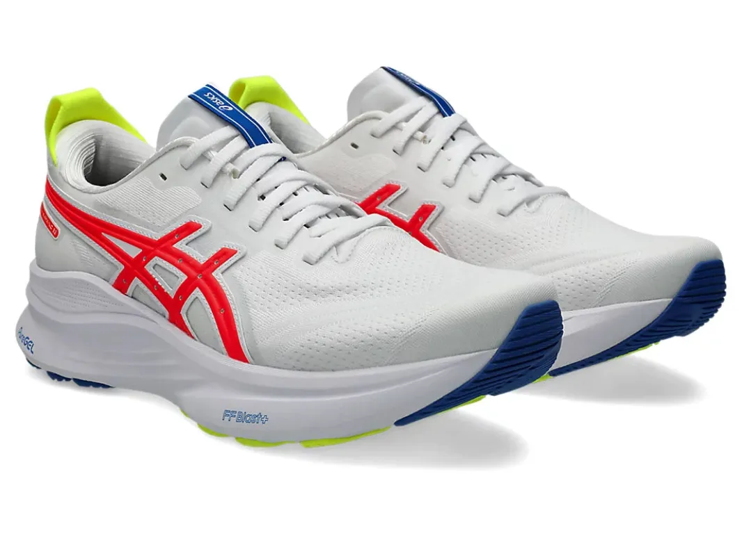 Asics Men's Gel Kayano 32 ATC White Flash Coral sold by Orleans Shoe Co.