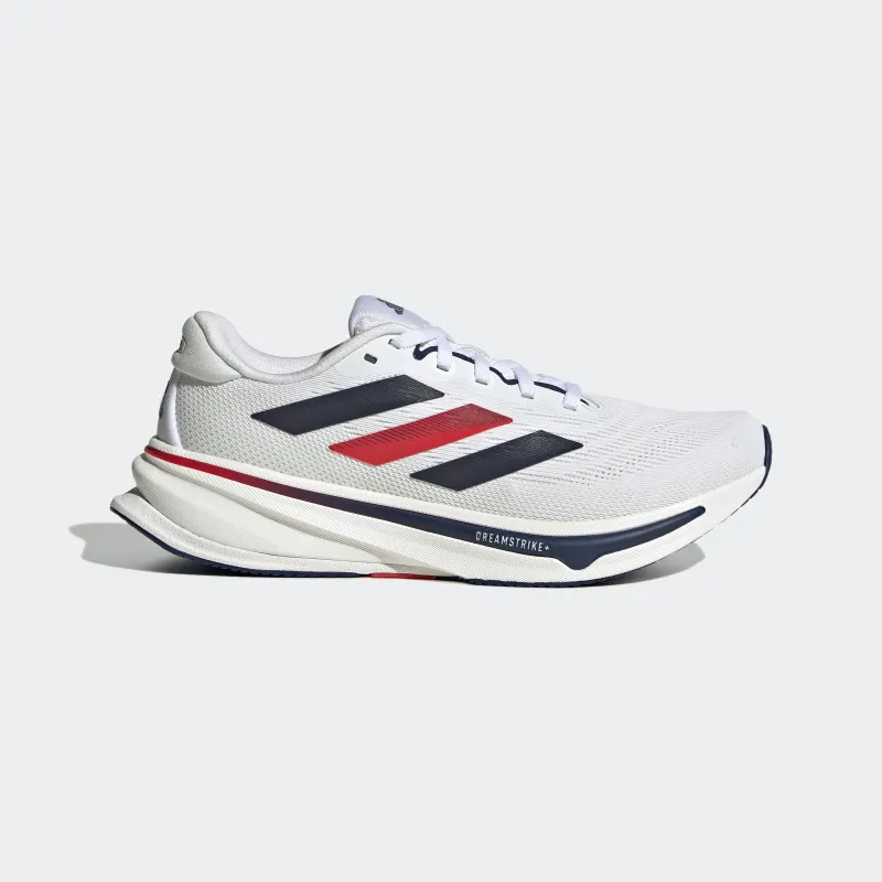 Adidas Women's Supernova Rise 2 White Dark Blue Pure Ruby JQ0524 sold by Orleans Shoe Co.