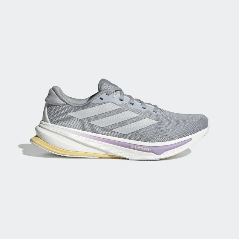 Adidas Women's Supernova Rise 2 Halo Silver Dash Grey Powder Plum JQ7689 sold by Orleans Shoe Co.